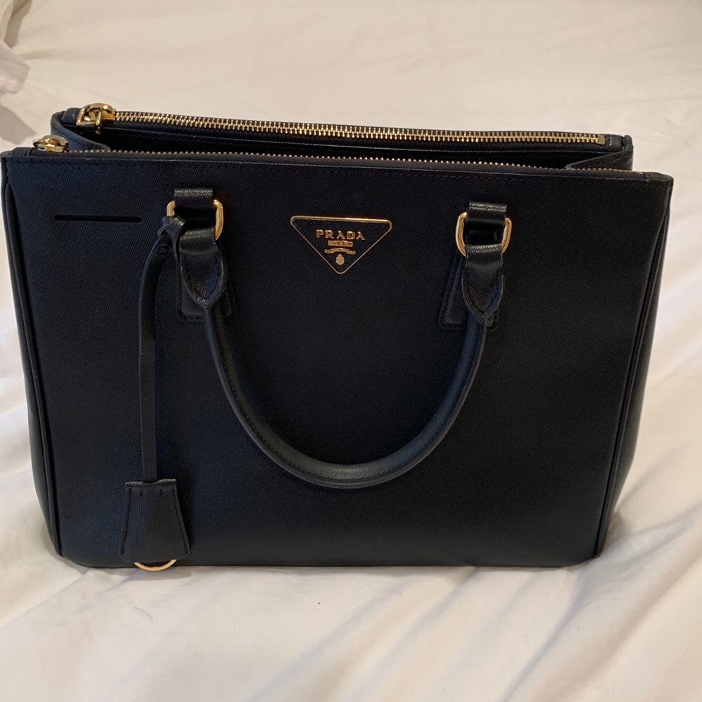 Prada Safiano Black Tote